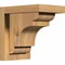 Ekena Millwork New Brighton Smooth Corbel w/Backplate, Western Red Cedar, 5 1/2"W x 8"D x 8"H COR06X08X08NEB01SWR - alternate 1